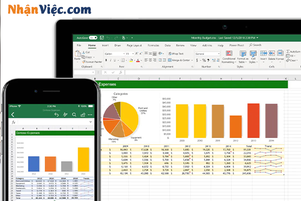 xử lý số liệu bằng Excel